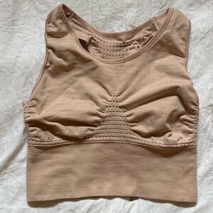 SWEATY BETTY: LONG LINE SPORTS BRA.  SMALL. 
LIKE NEW.  Color: Beige
